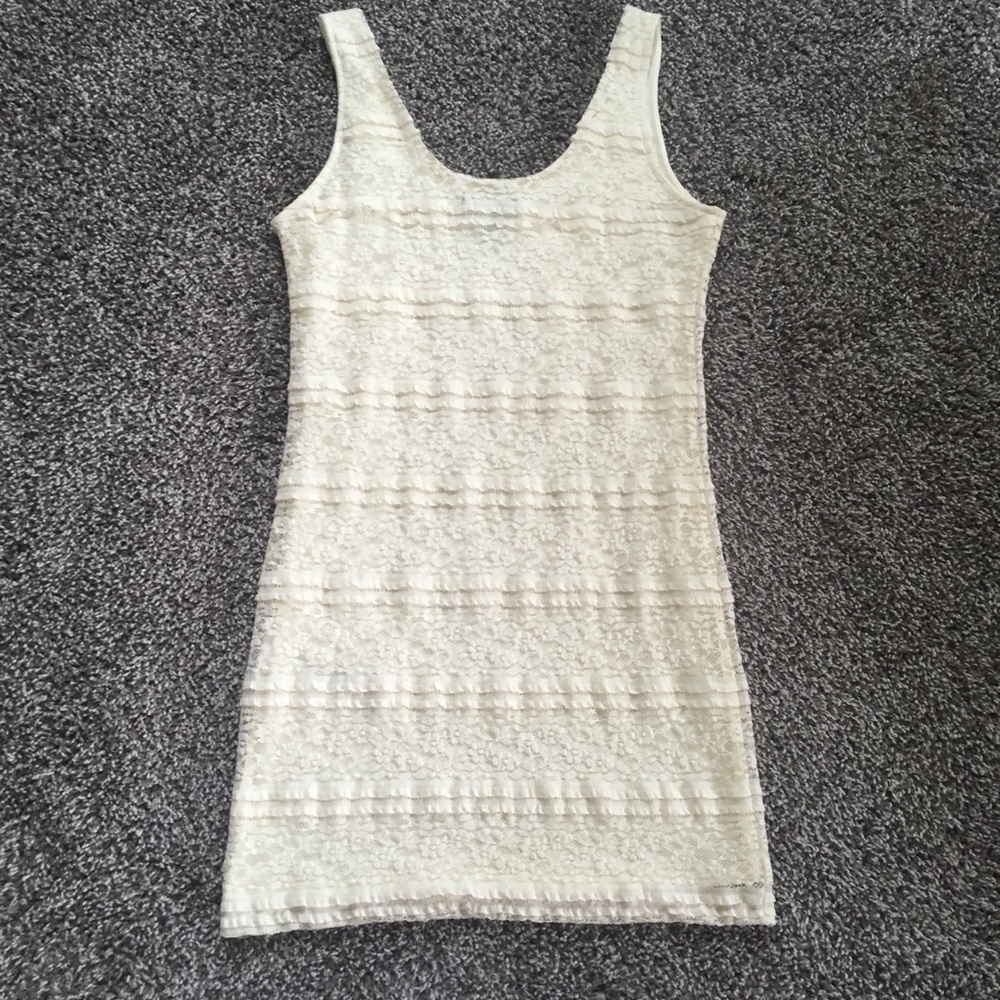 Bodycon Cream Dress - Picture 2 of 7